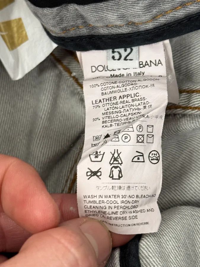 Dolce & Gabbana AW2010 Dolce & Gabbana Distressed Grey Denim Jeans Size 28" / US 6 / IT 42 - 14 Thumbnail