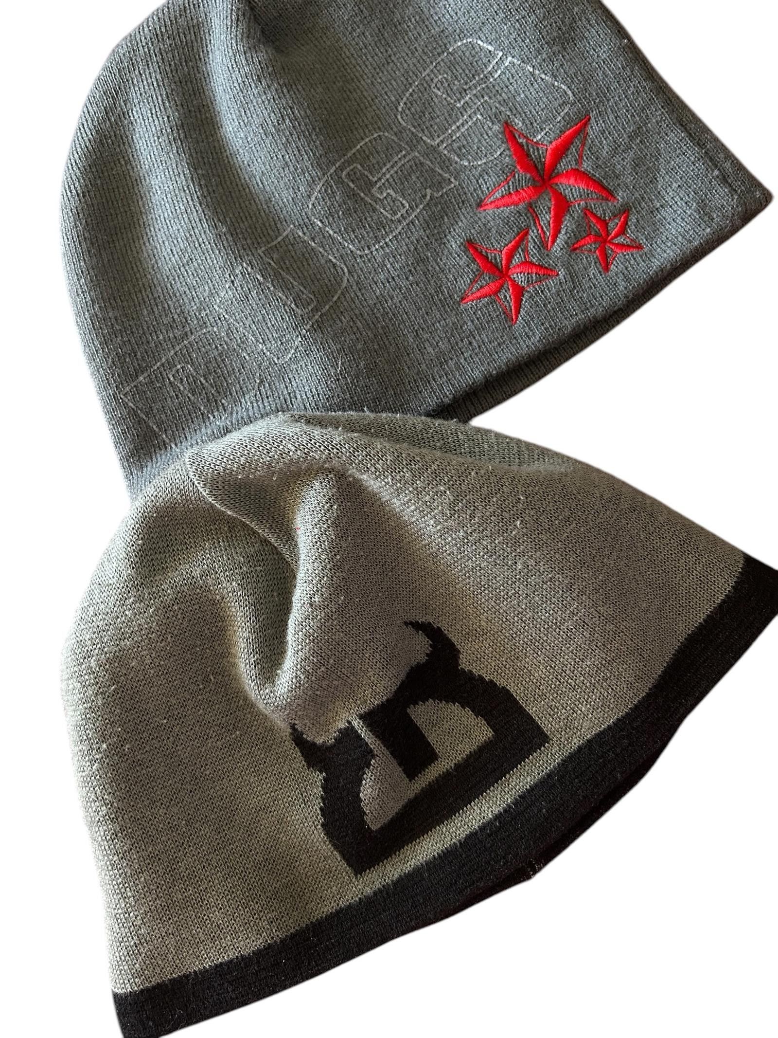 Designer Stylish Beanie Set: Gray & Black Collection Size ONE SIZE - 2 Thumbnail