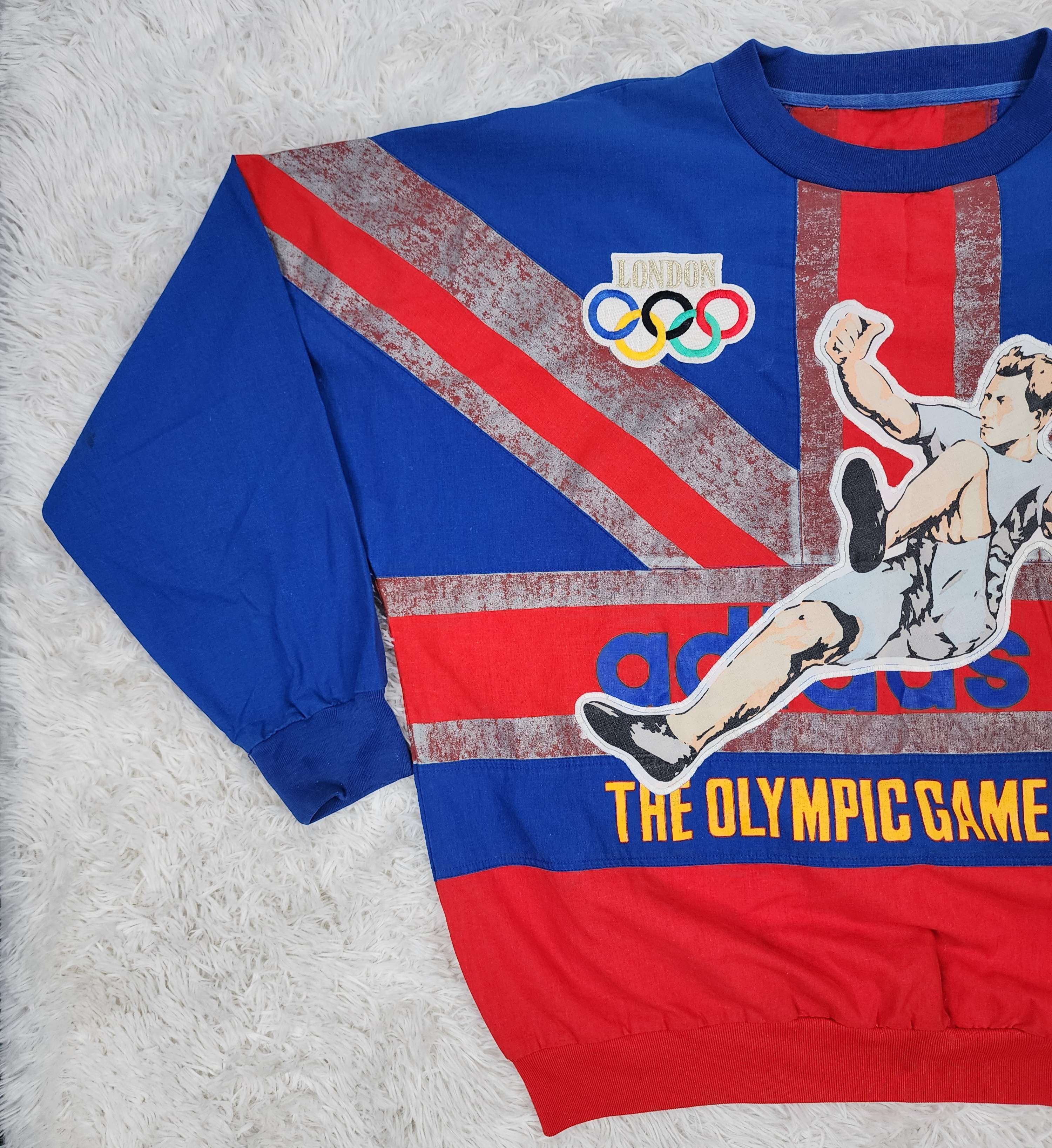 Adidas Vintage 80s Adidas London Olympics games sweatshirt Size US L / EU 52-54 / 3 - 2 Thumbnail
