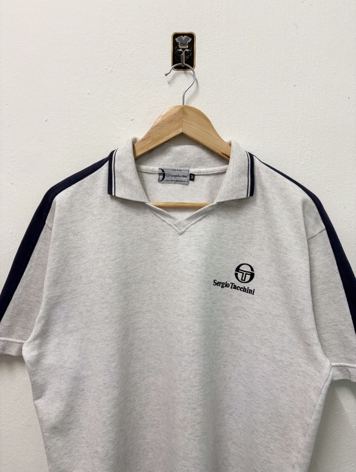 Sergio Tacchini Vintage 90's Sergio Tacchini Italy / Casual Golf Polo Shirt Size US M / EU 48-50 / 2 - 3 Thumbnail