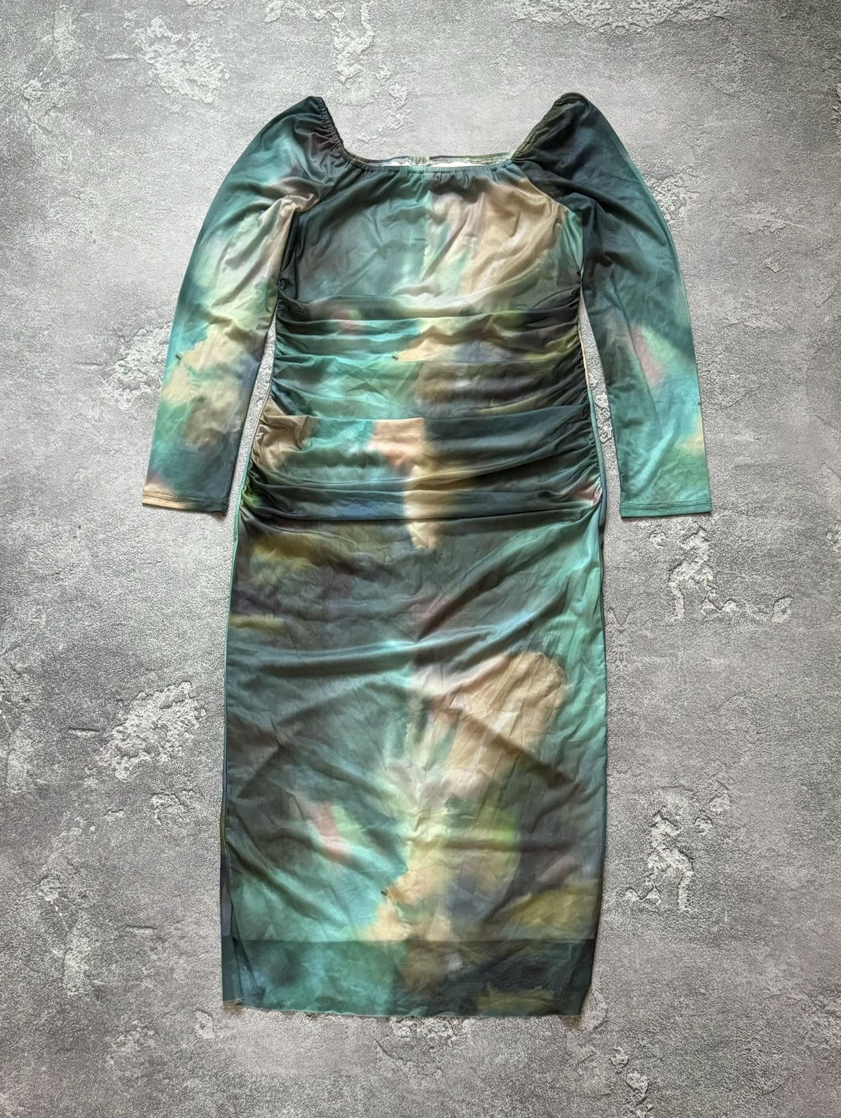 Japanese Brand × Jean Paul Gaultier Mesh dress long all printed motive like Jean Paul Gaultier Size XL / US 12-14 / IT 48-50 - 4 Thumbnail