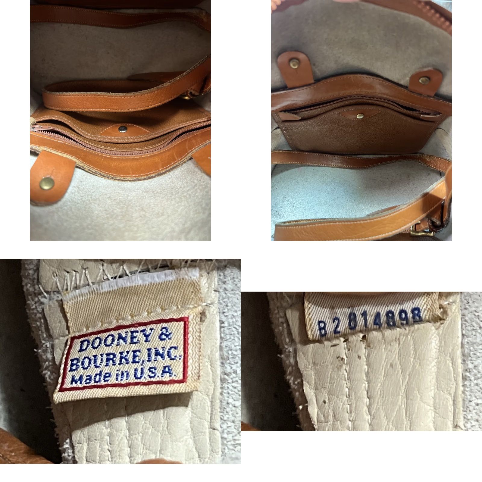 Dooney & Bourke Dooney & Bourke Zip Satchel Pebbled Leather Purse Handbag Cream - Dooney & Bourke Satchel/Top Handle Bag, Medium, Women, Pebbled Leather, Zip, Cream Size ONE SIZE - 9 Thumbnail