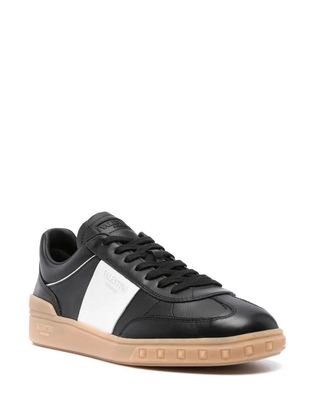 Valentino o1y0525 Logo Low-Top Sneakers in Black/White Size US 9.5 / EU 42-43 - 2 Thumbnail