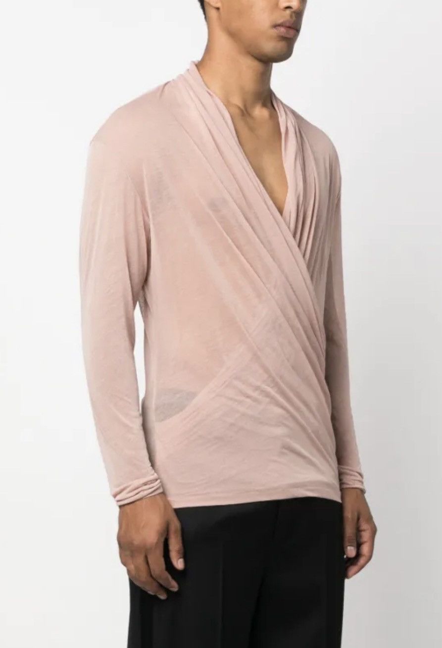 Saint Laurent Paris wrap top jersey.size M Size US M / EU 48-50 / 2 - 3 Thumbnail