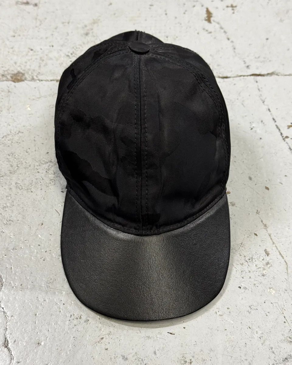 Valentino Valentino Black Camo Hybrid Leather Buckle Cap Size ONE SIZE - 1 Thumbnail