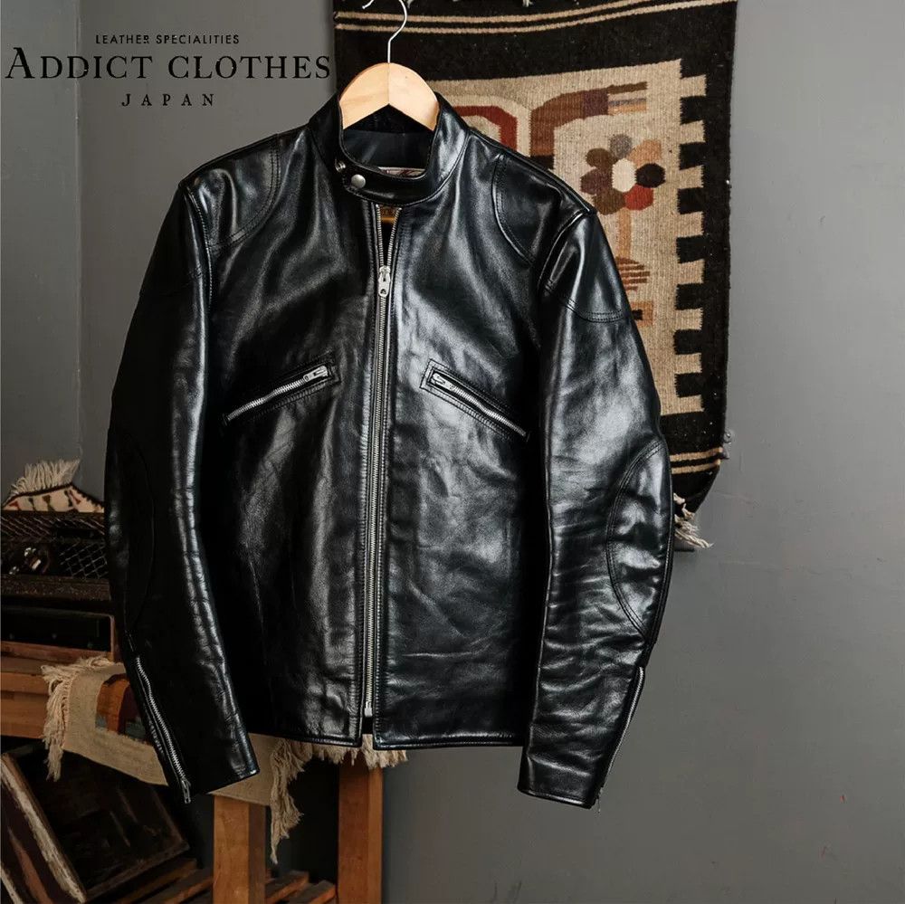 Addict Clothes Japan ADDICT CLOTHES Horsehide Cafe Racer Jacket Size US XXS / EU 40 - 1 Thumbnail