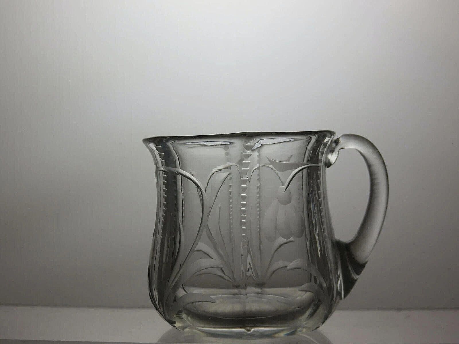 The Unbranded Brand Pressed Glass Set of 4 Tea Cups 2 1/2" Size ONE SIZE - 4 Thumbnail