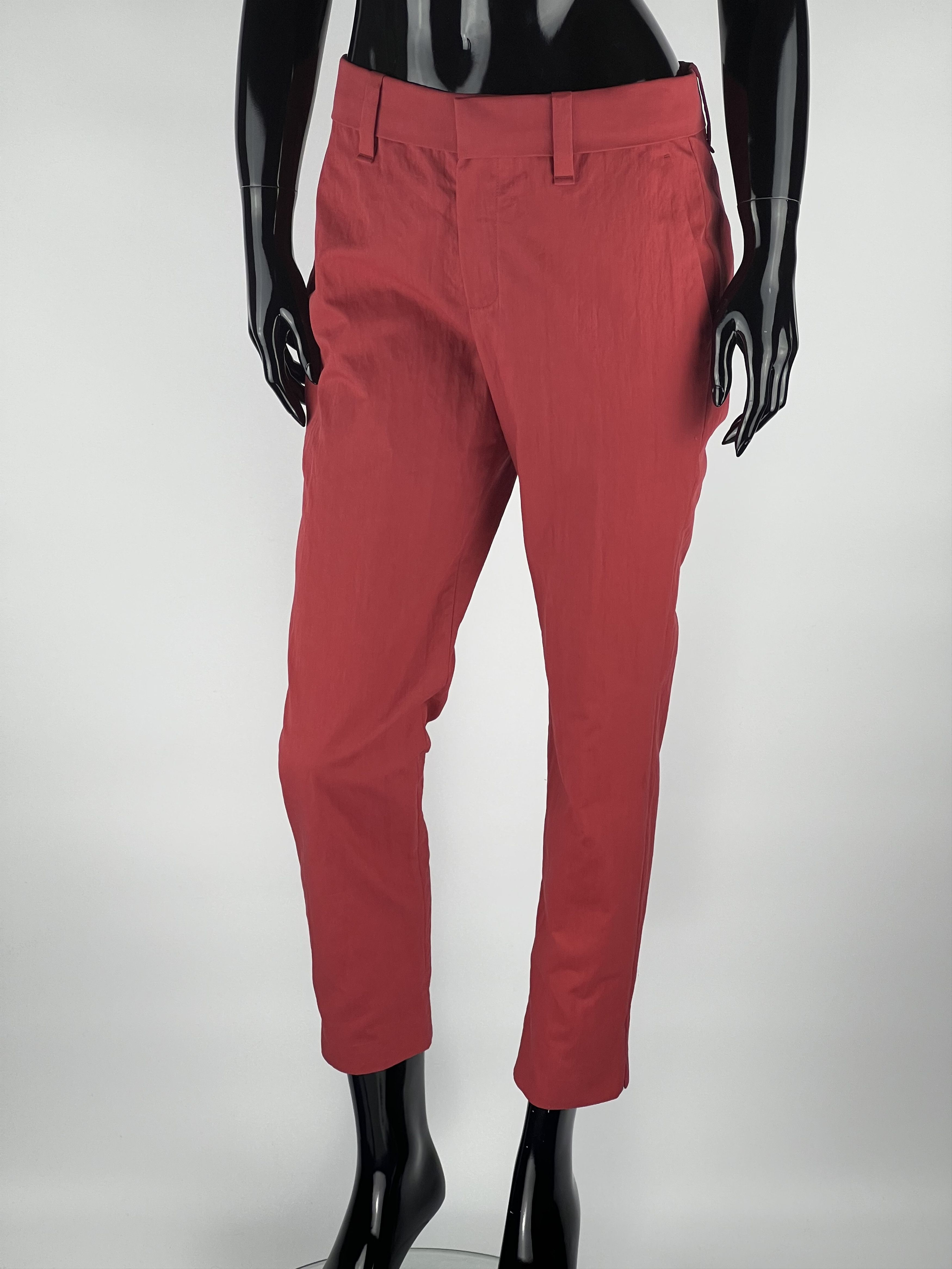 Brunello Cucinelli Brunello Cucinelli Red Cotton Cropped Pants Size IT40 Size 27" / US 4 / IT 40 - 1 Thumbnail
