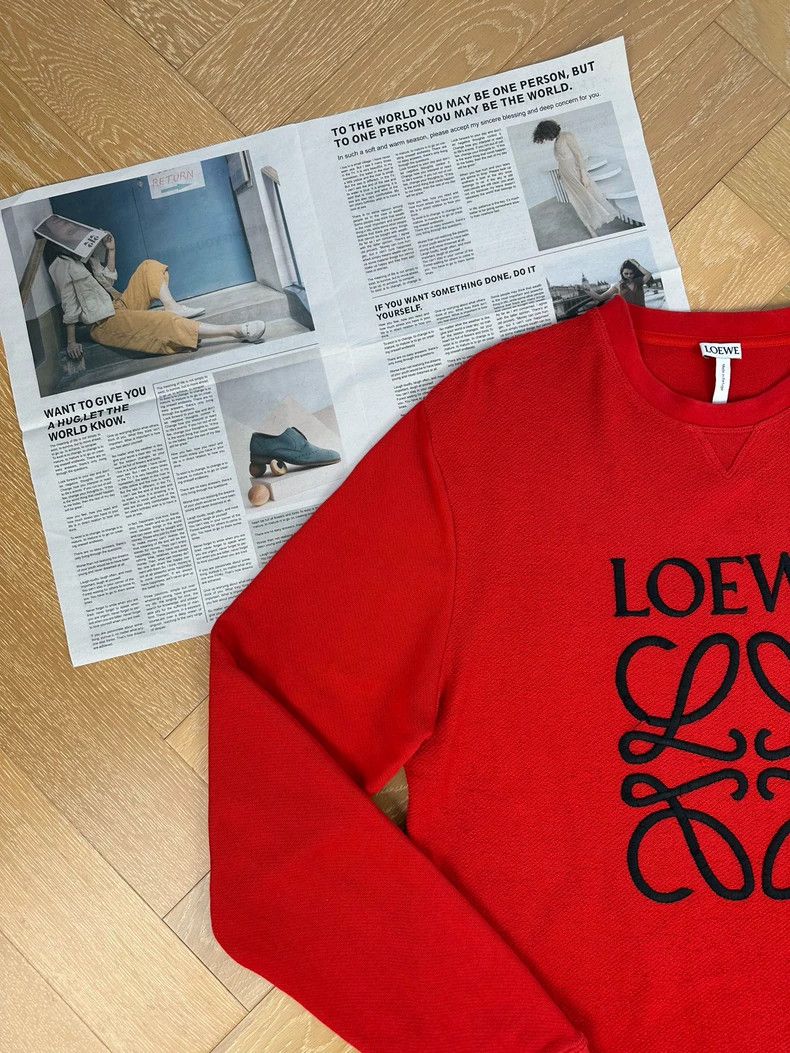 Loewe Loewe Logo embroidered classic hoodie Size M / US 6-8 / IT 42-44 - 6 Thumbnail