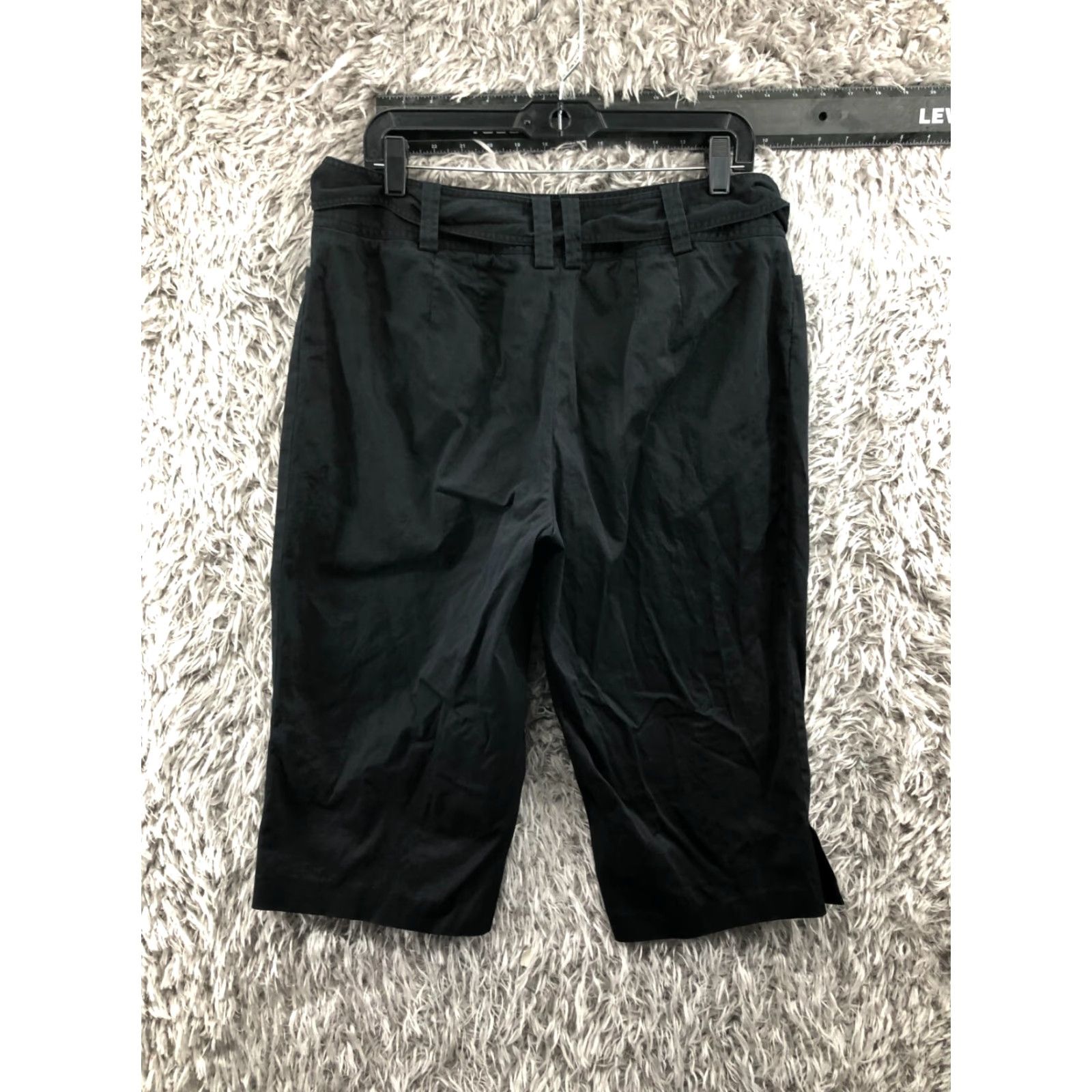 Vintage Lane Bryant Womens Capri Pants Size 14 Black Hook Eye Mid Rise Size 36" / US 14 / IT 50 - 5 Thumbnail