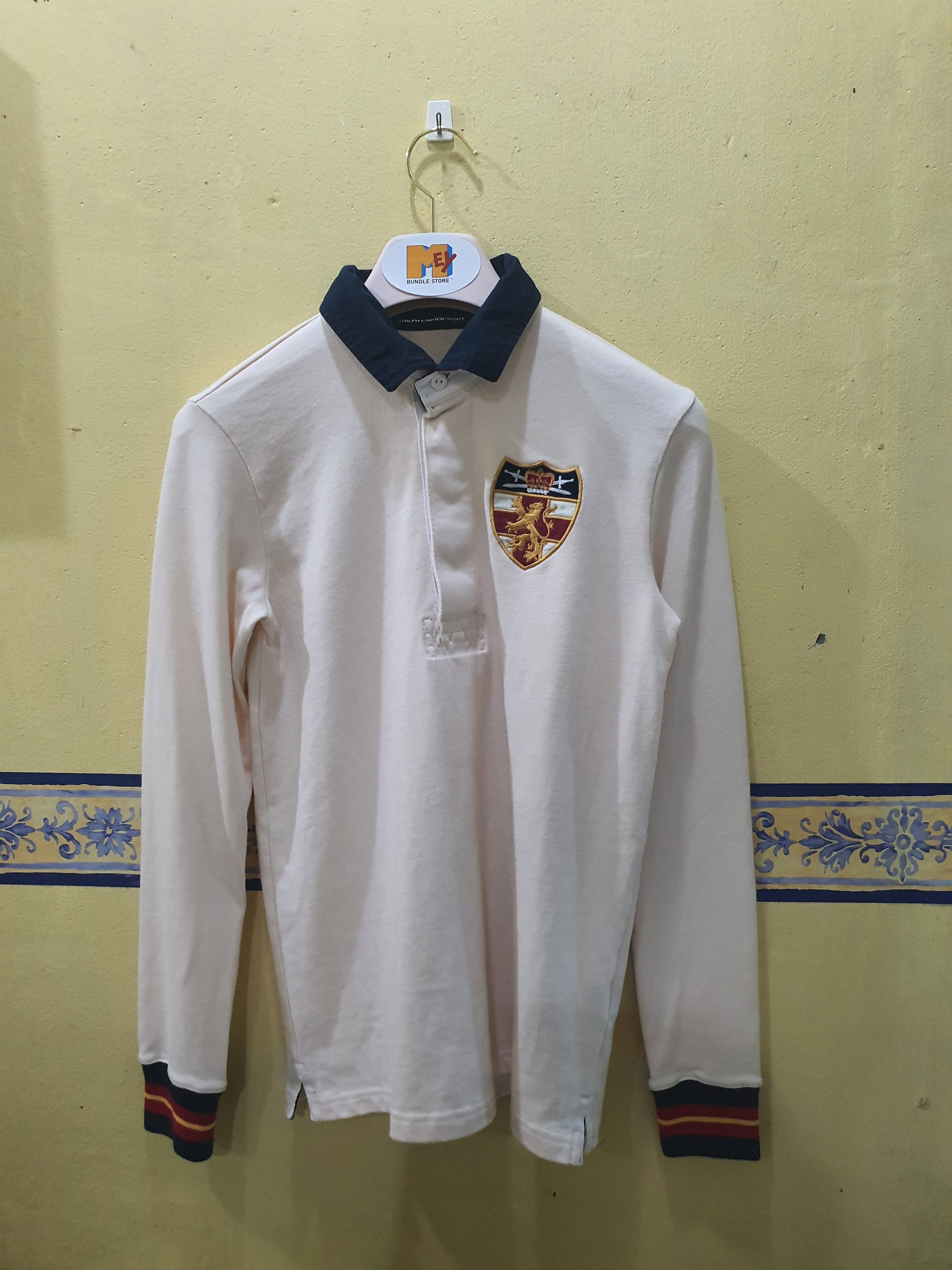 Polo Ralph Lauren 90s Polo Ralph Lauren Sport Long Sleeve Rugby Shirt Size US M / EU 48-50 / 2 - 3 Thumbnail