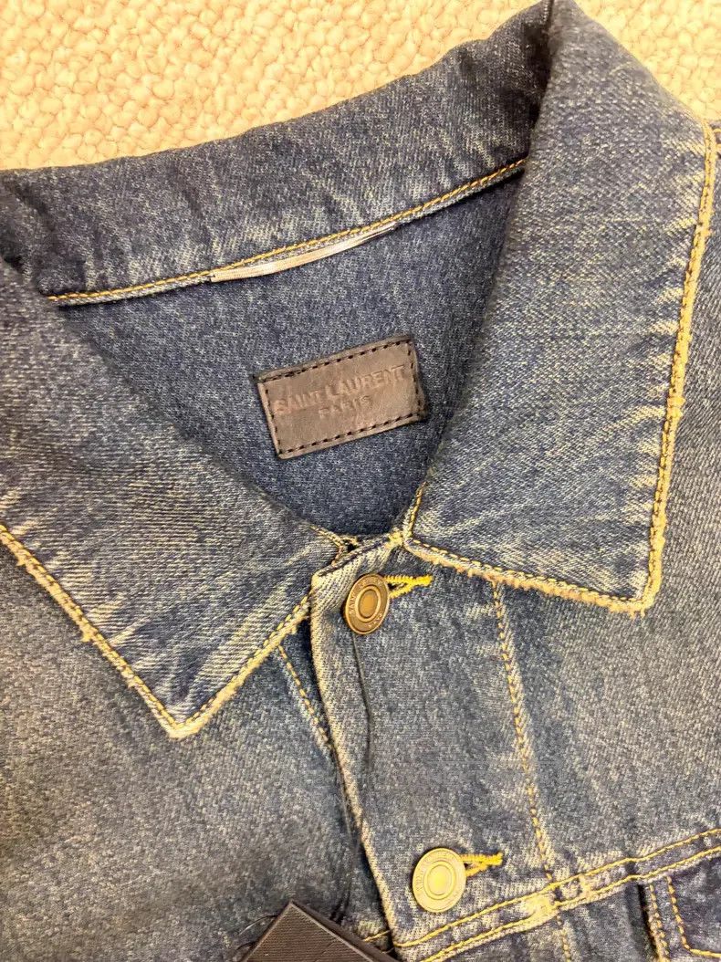 Saint Laurent Paris Saint Laurent Paris Denim Jacket Jacket i Size US L / EU 52-54 / 3 - 4 Thumbnail