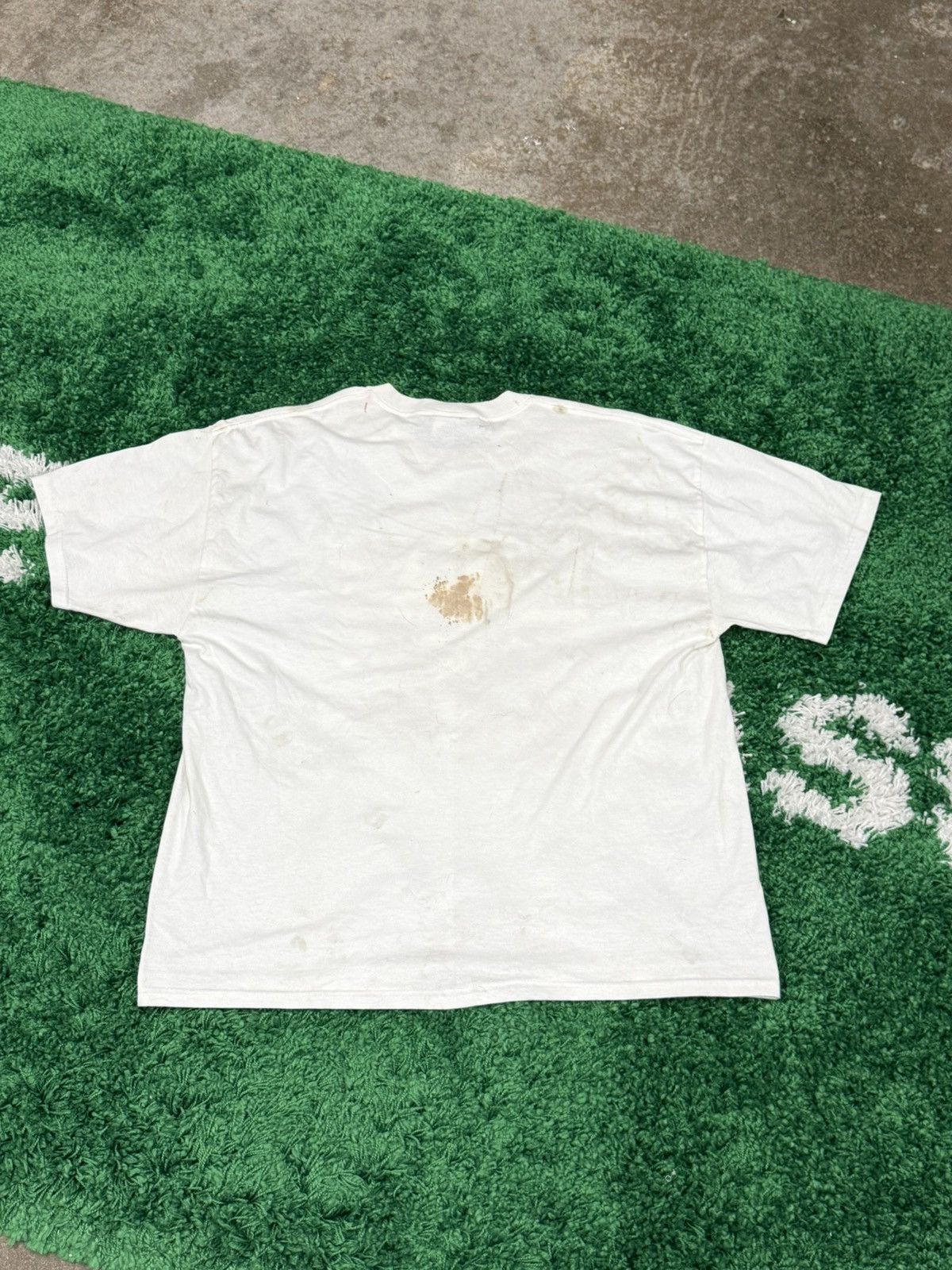 Vintage Vintage Distressed United States USA Eagle Tee White Hanes Size US XL / EU 56 / 4 - 4 Thumbnail