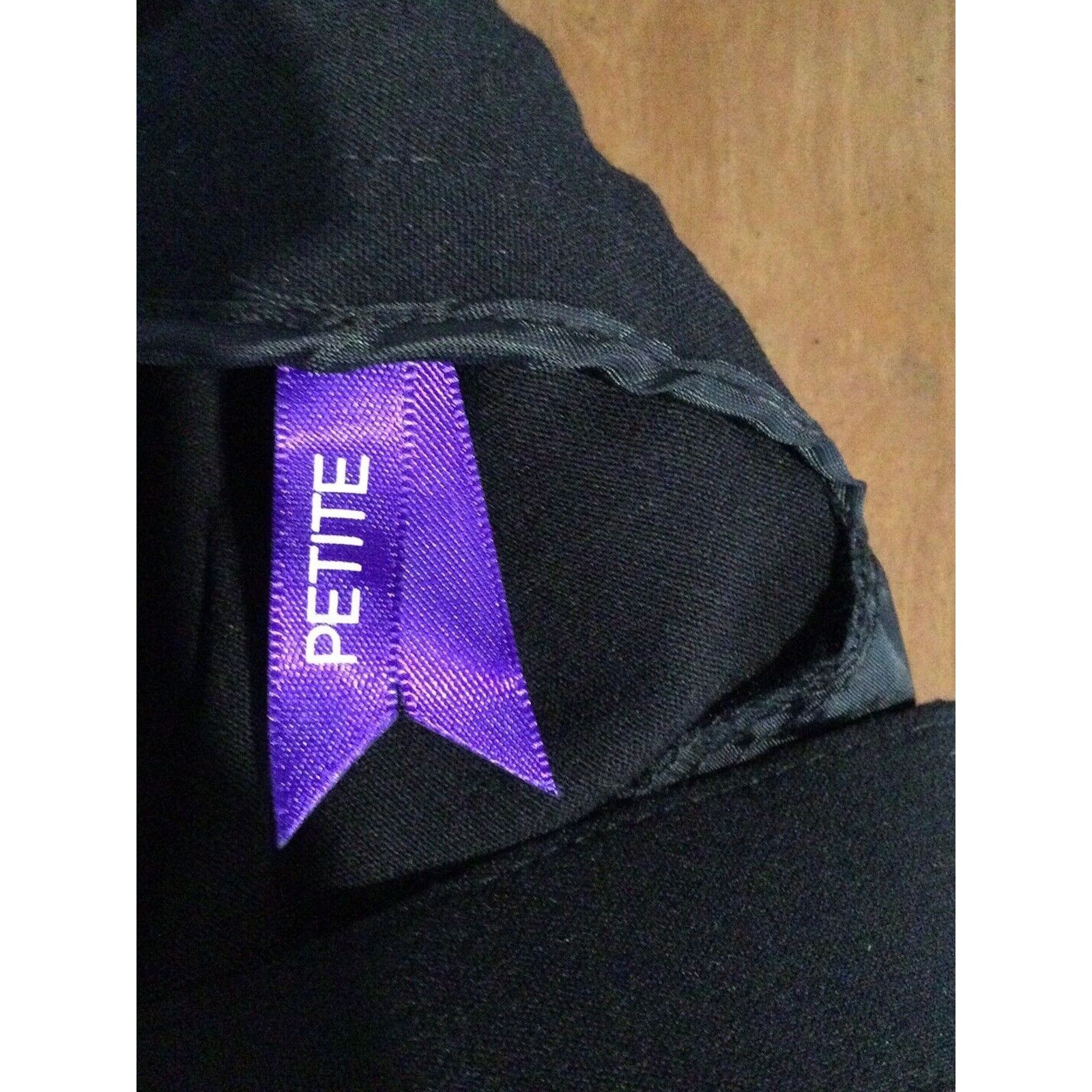 Other Catherine's Black Petite Elastic Waist Pant Size 34WP NWT Size 24" / US 00 / IT 34 - 15 Thumbnail