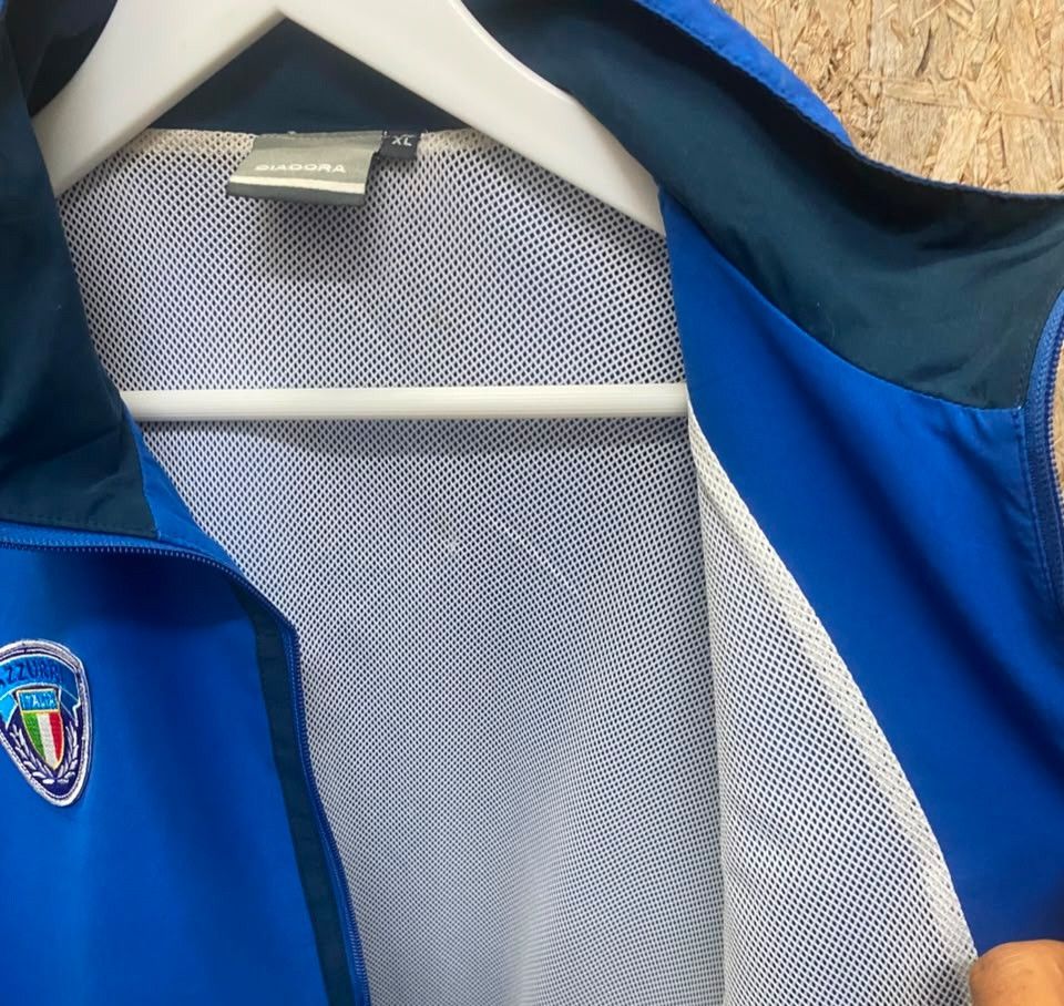Diadora Vintage Diadora Italia Azzurri Light Jacket Size US XL / EU 56 / 4 - 4 Thumbnail