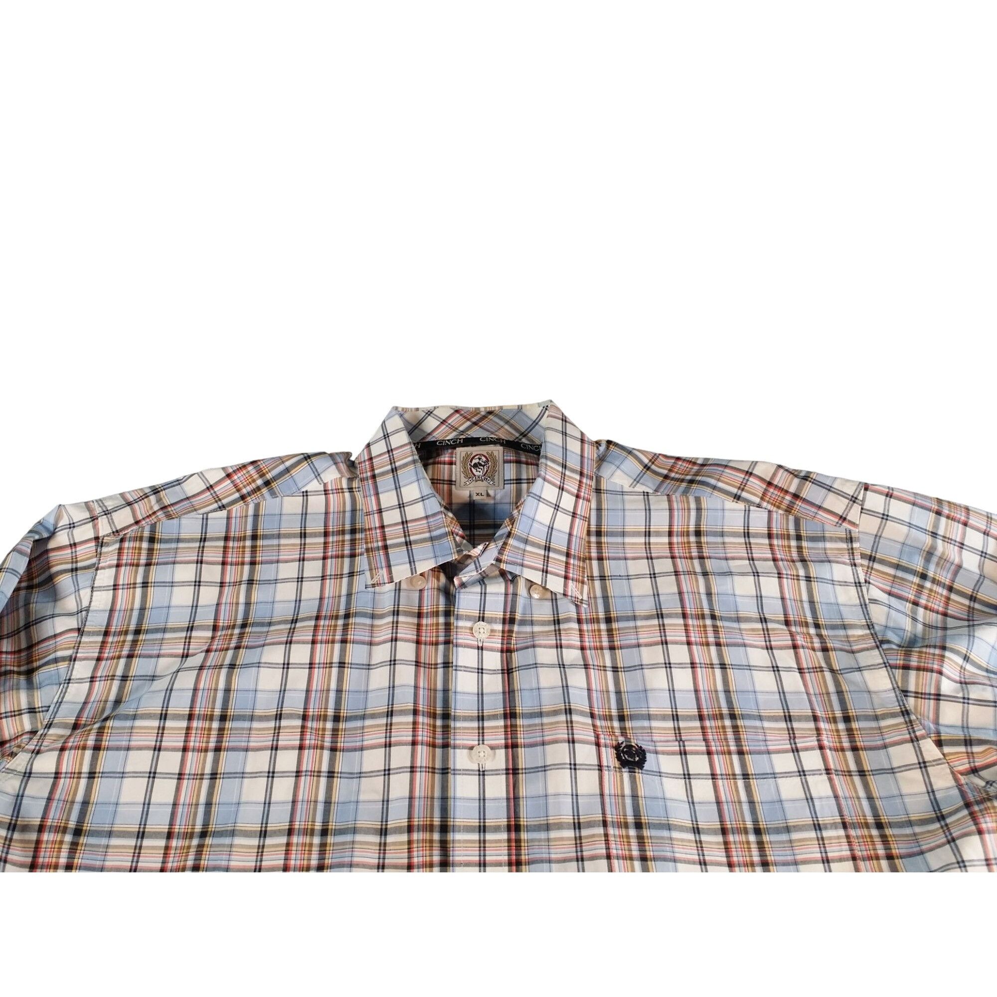 CINCH Cinch Button Up Shirt Men Sz XL Plaid Multicolor Long Sleeve Size US XL / EU 56 / 4 - 3 Thumbnail