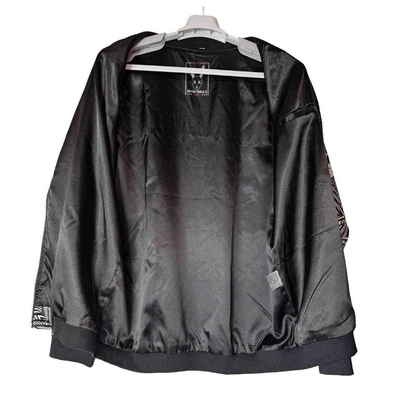 Unknown London Mister Triple X Designer Swim Track Jacket Black White Men’s Size US L / EU 52-54 / 3 - 5 Thumbnail