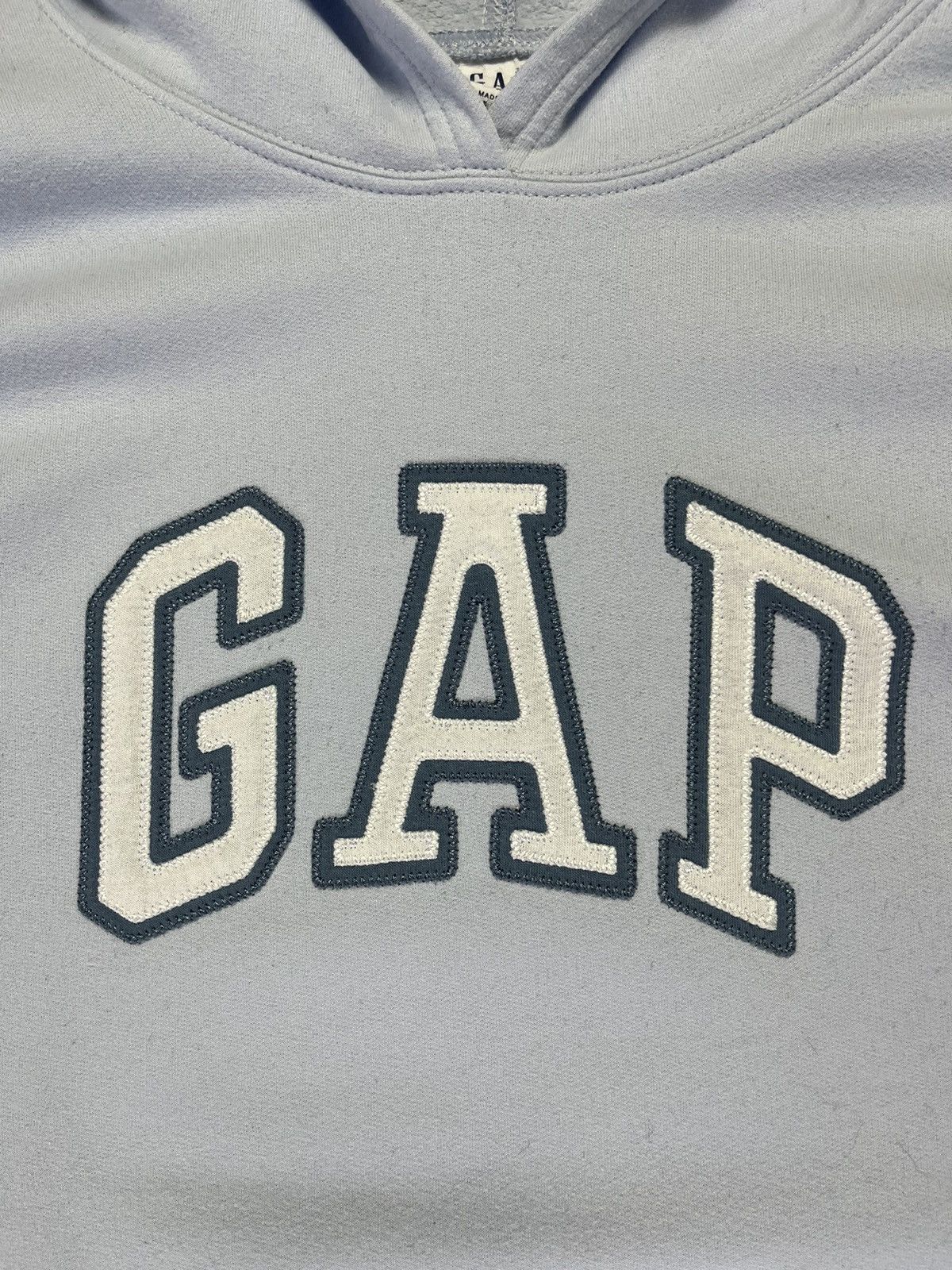 Gap × Vintage Vintage 00s GAP classic spellout arch logo baby blue hoodie Size US XL / EU 56 / 4 - 5 Thumbnail