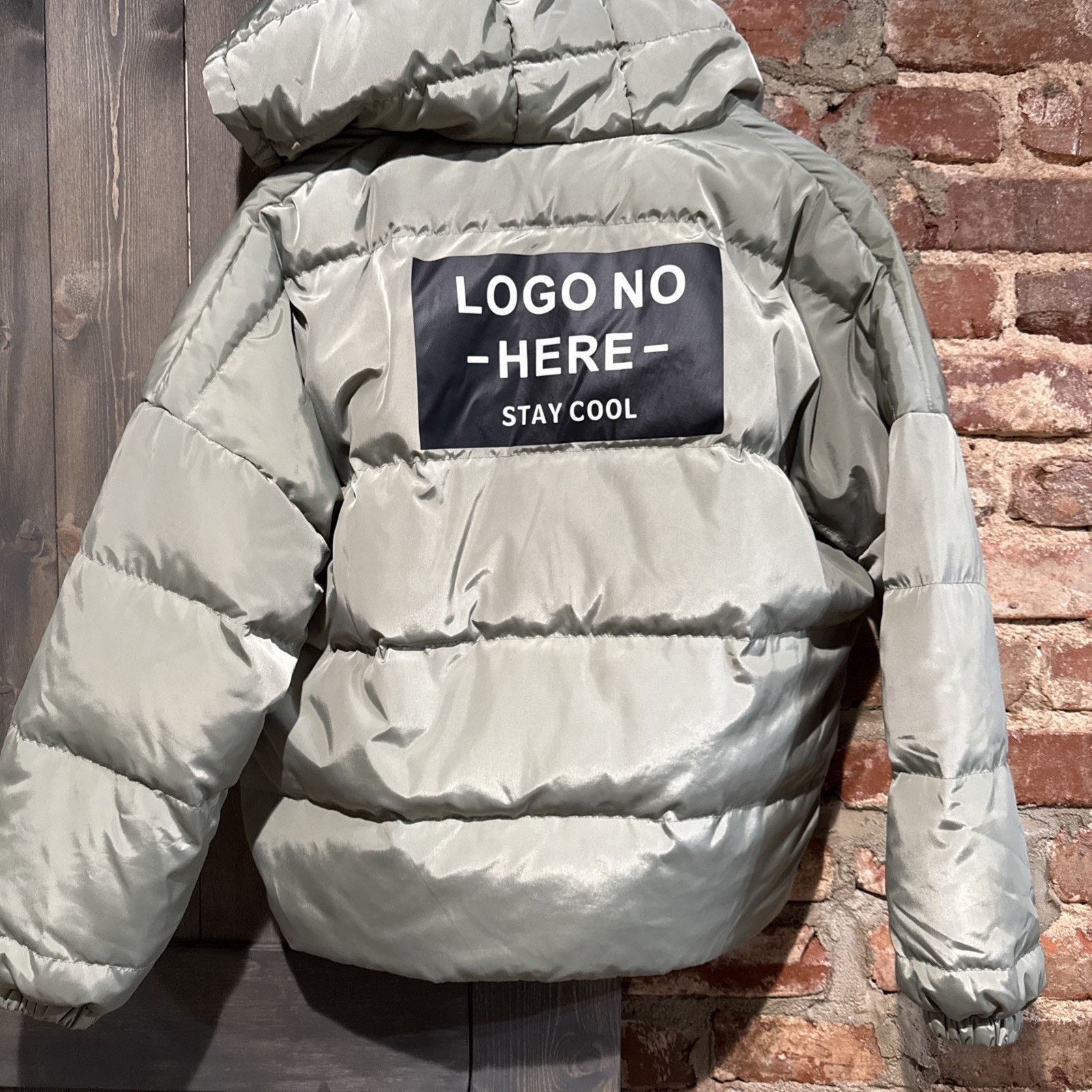 & Other Stories Semir Women’s Puffer Jacket Sz M Gray “Pretty” Logo Size M / US 6-8 / IT 42-44 - 7 Thumbnail