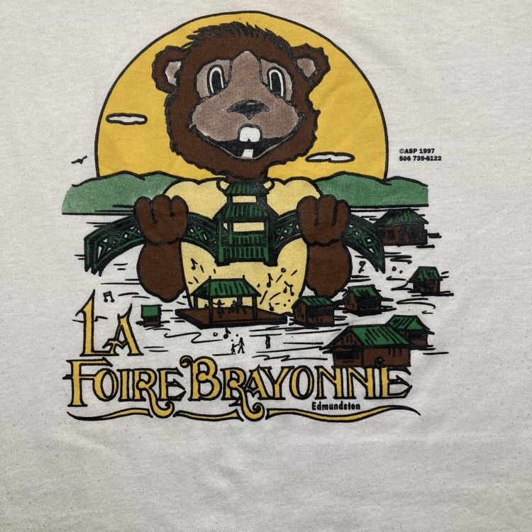 Fruit Of The Loom × Vintage Vintage La Foire Brayonne French Festival T Shirt Size US XXL / EU 58 / 5 - 2 Thumbnail