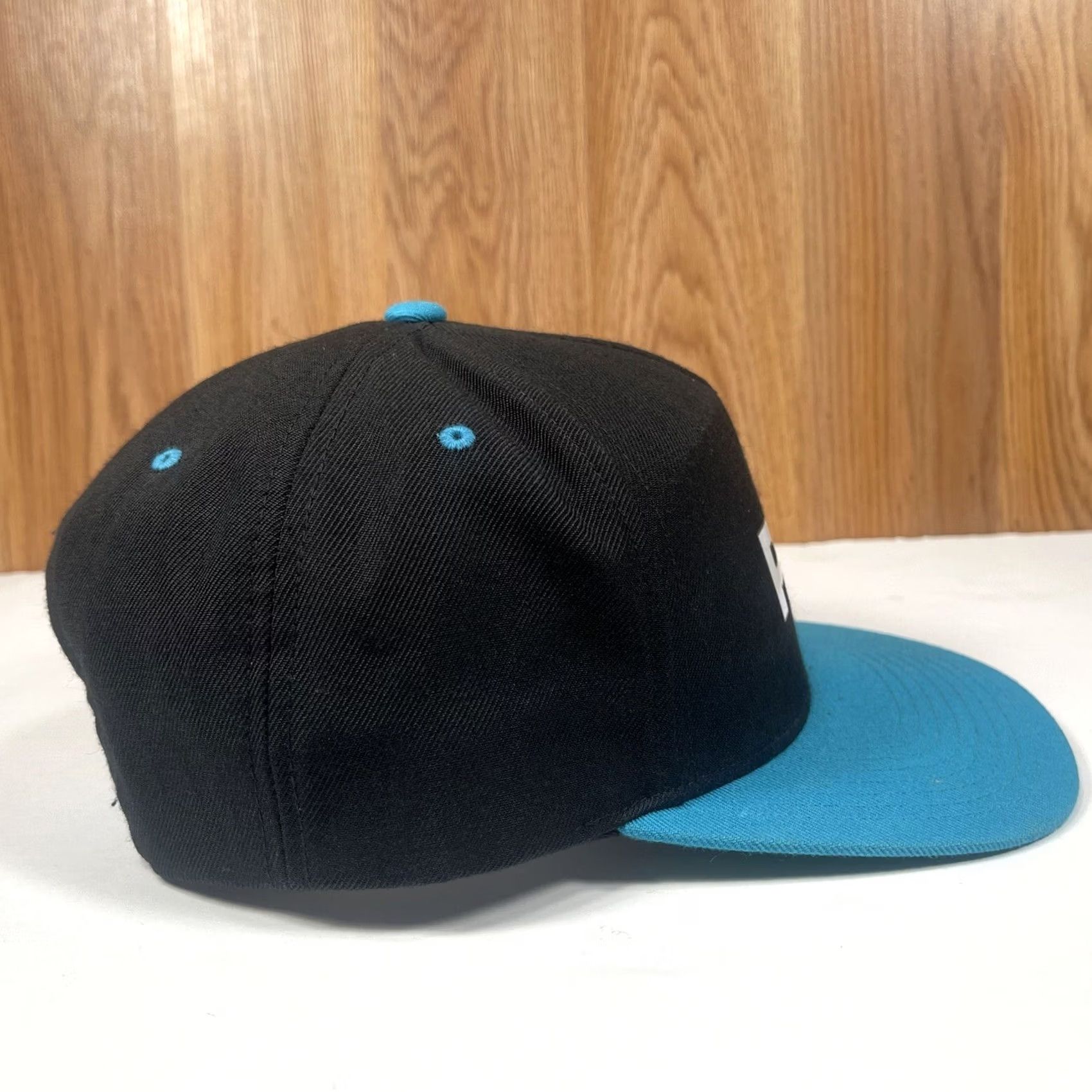 Vintage Yupoong PKA Adjustable Snapback Baseball Golf Hat Cap Black Blue Size ONE SIZE - 6 Thumbnail
