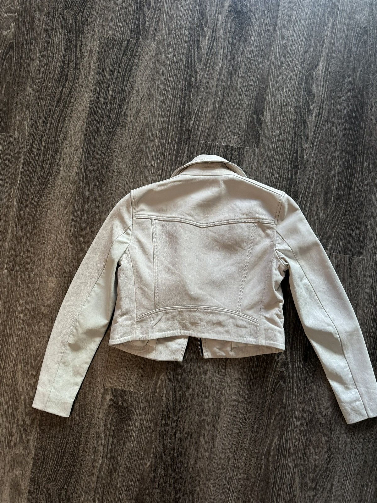 Allsaints Allsaints white leather jacket Size S / US 4 / IT 40 - 3 Thumbnail