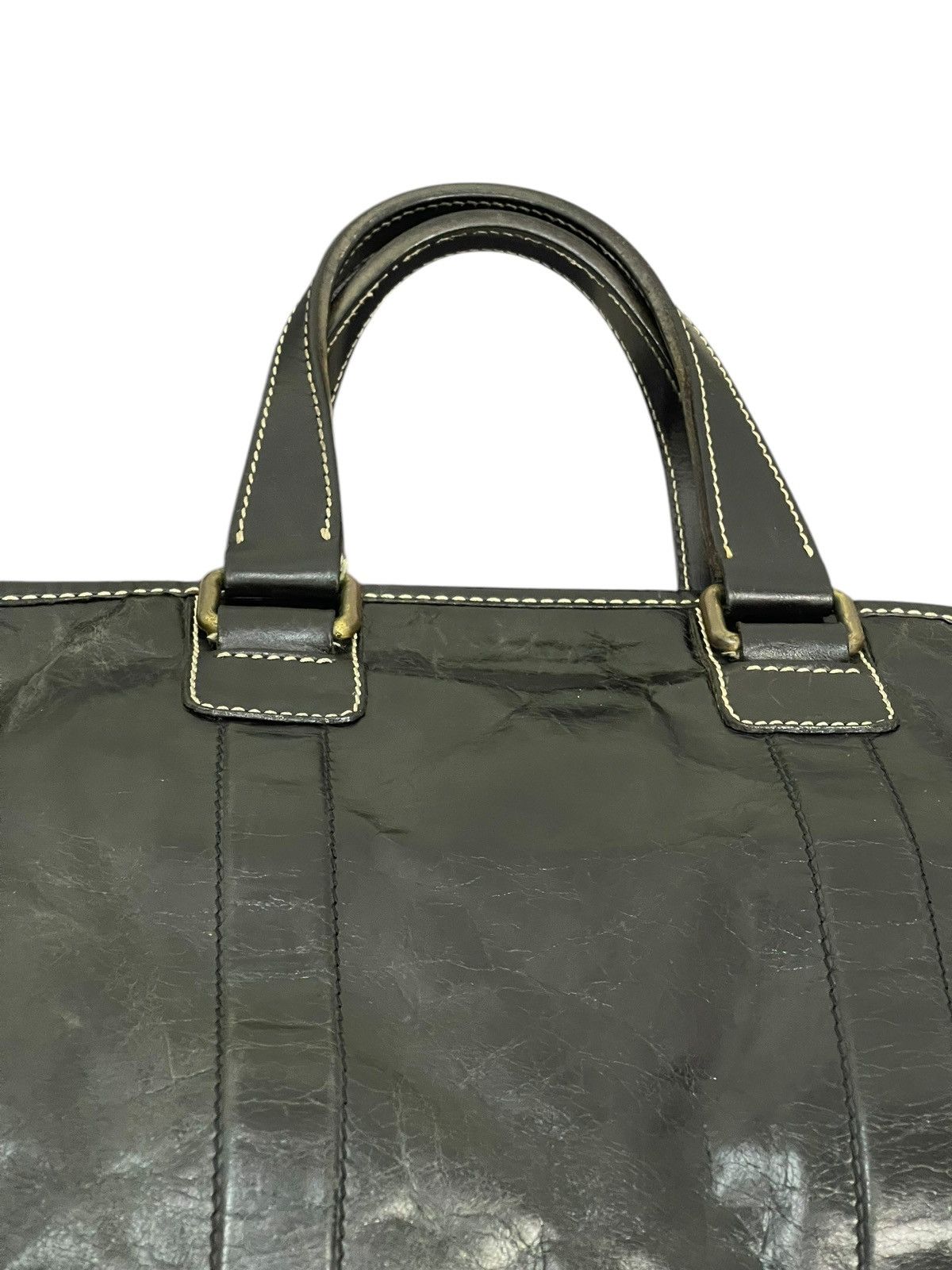 Genuine Leather Full Leather Patina F. Clio Italy Brief Bag 1🟩7 Size ONE SIZE - 15 Thumbnail