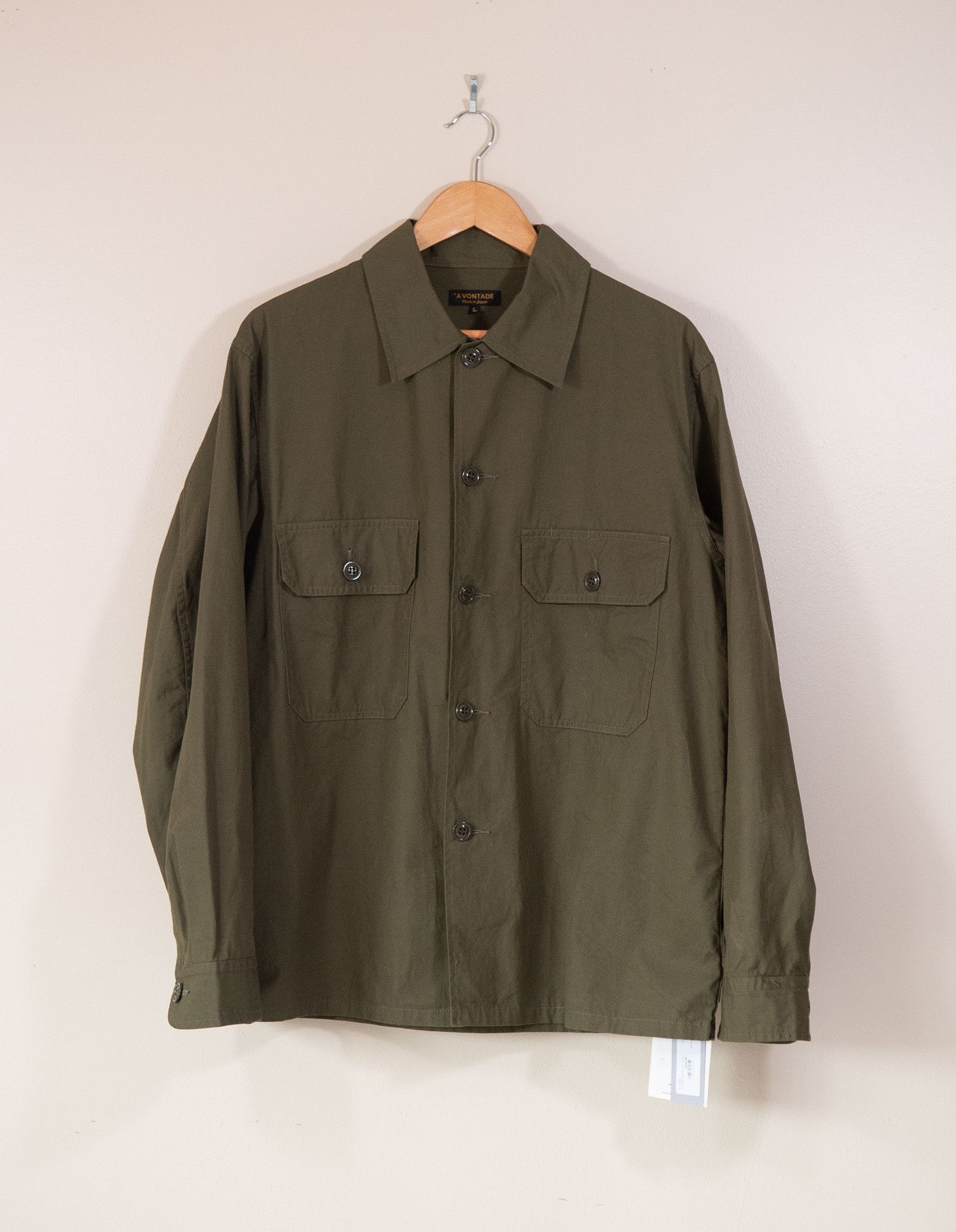 image of A Vontade Utility Shirt Jacket Ii in Olive, Men's (Size Large)