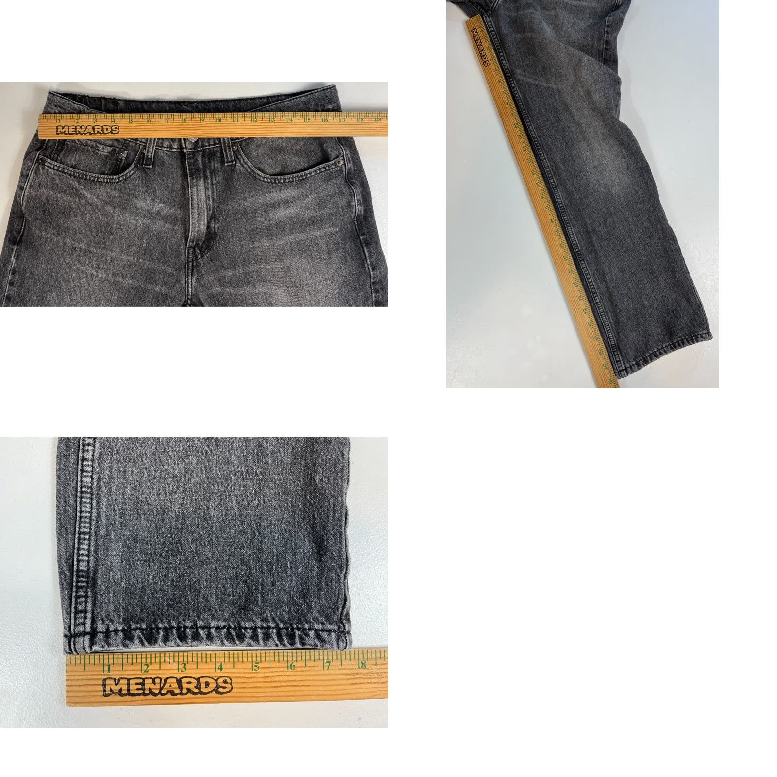 Levi's Levi's 514 Straight Jeans Black Sz 34x30 Mens Denim Cotton Blend Stretch Regular Inseam 30in 34x30 jeans Mens Black Gray Levi's 514 90s Size US 34 / EU 50 - 9 Thumbnail