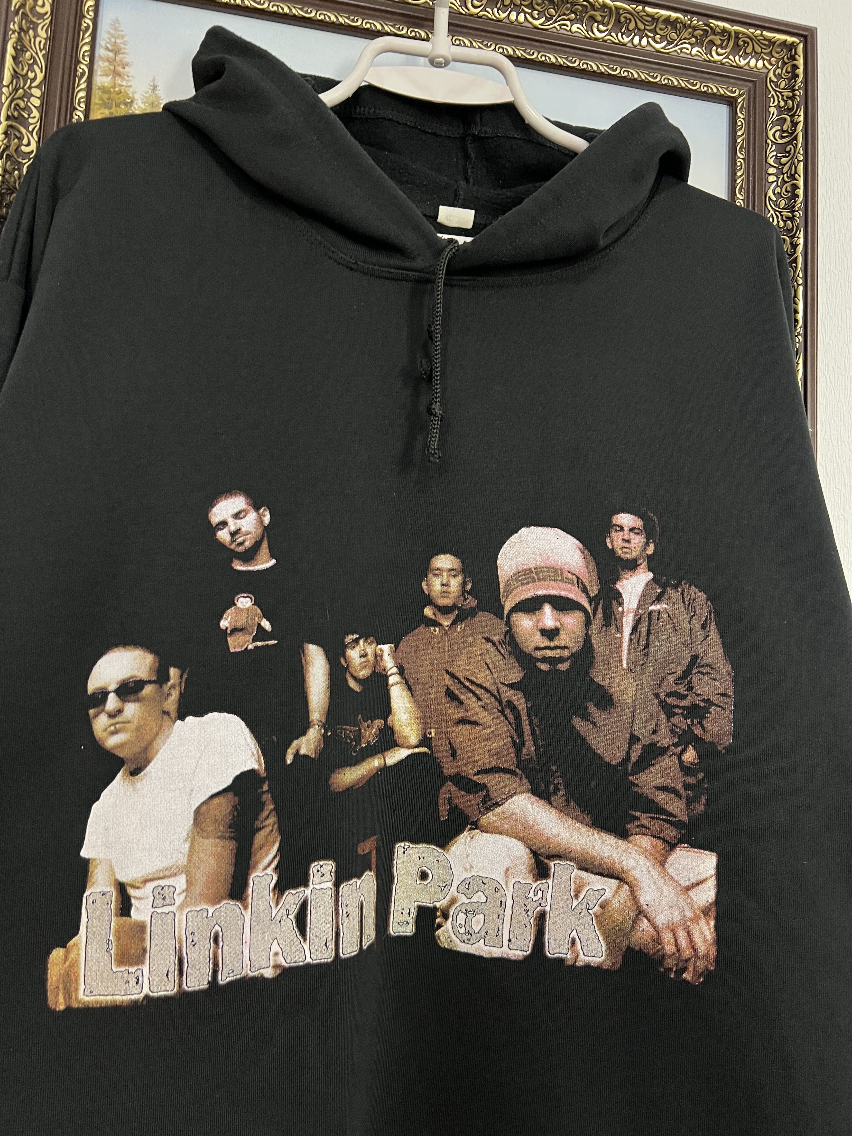 Vintage Vintage Linkin Park Band Over Print Hoodie Big Logo Jacket Size US L / EU 52-54 / 3 - 3 Thumbnail