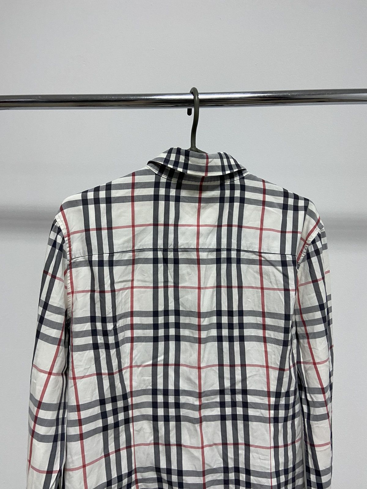 Burberry × Vintage Burberry Vintage Button Ups Classic Nova Check Womans Size L / US 10 / IT 46 - 4 Thumbnail