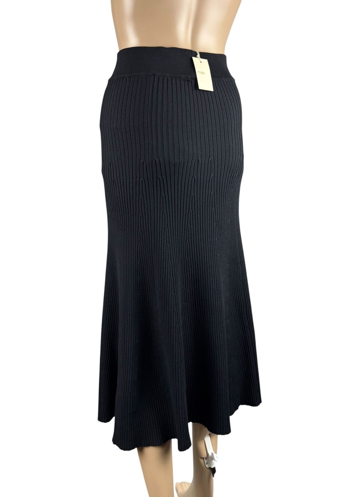 Maje Maje Tight Knit Maxi Skirt Pleated Viscose size 3 Size 34" / US 12 / IT 48 - 7 Thumbnail