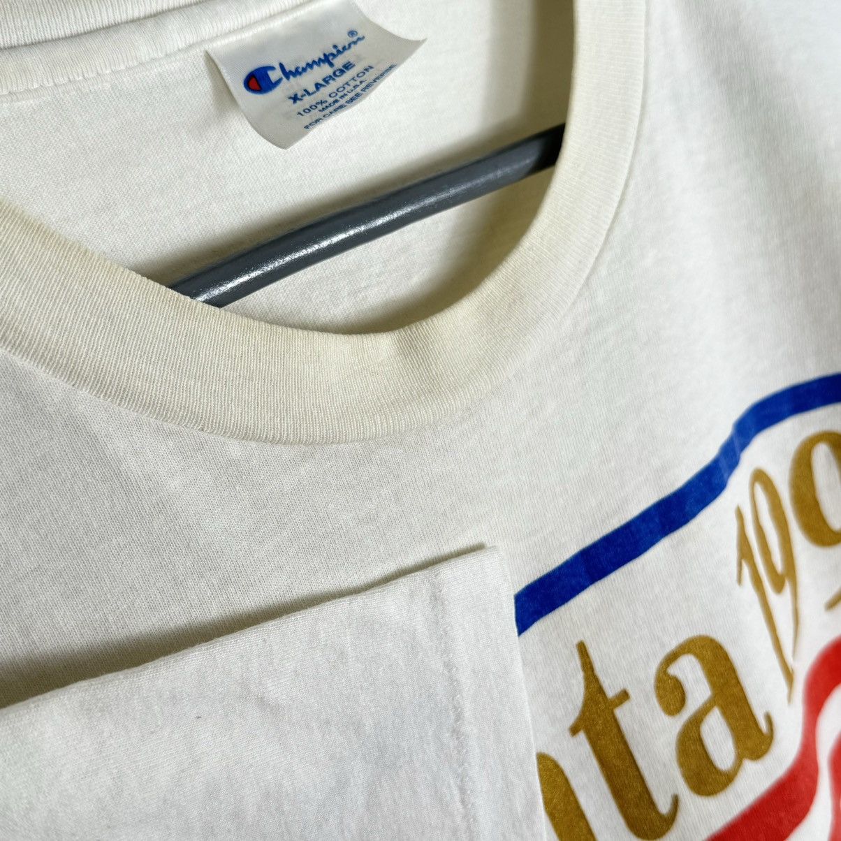 Champion Vintage 1996 Champion Atlanta USA Olympics T Shirt Size US XL / EU 56 / 4 - 3 Thumbnail