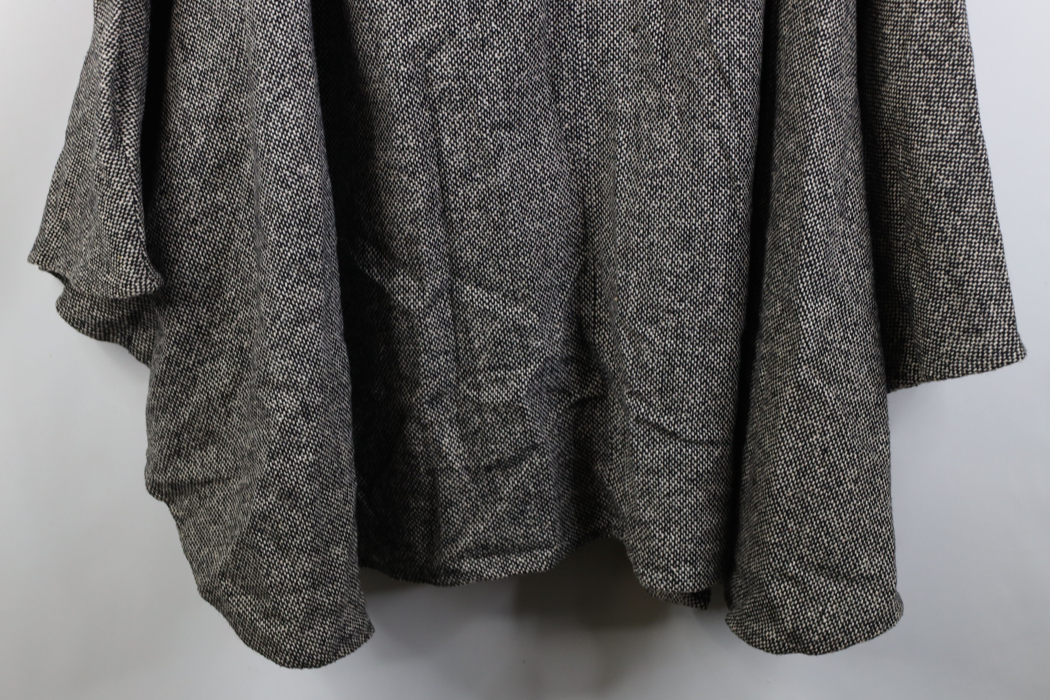 Vintage Vintage 90s Streetwear Wool Tweed Hooded Cape Jacket USA Size ONE SIZE - 13 Thumbnail