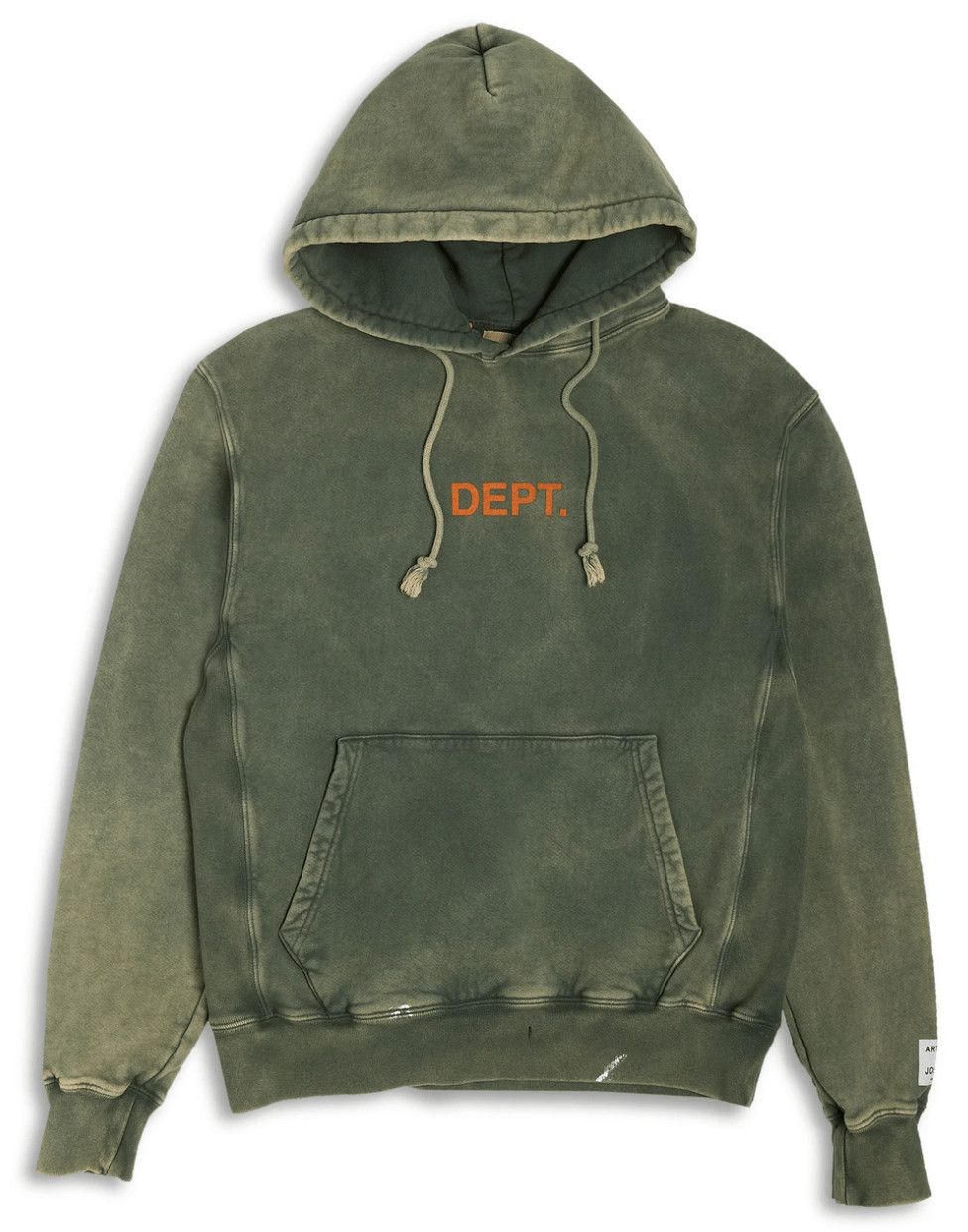 Gallery Department Center Logo Hooded Sweatshirt Green