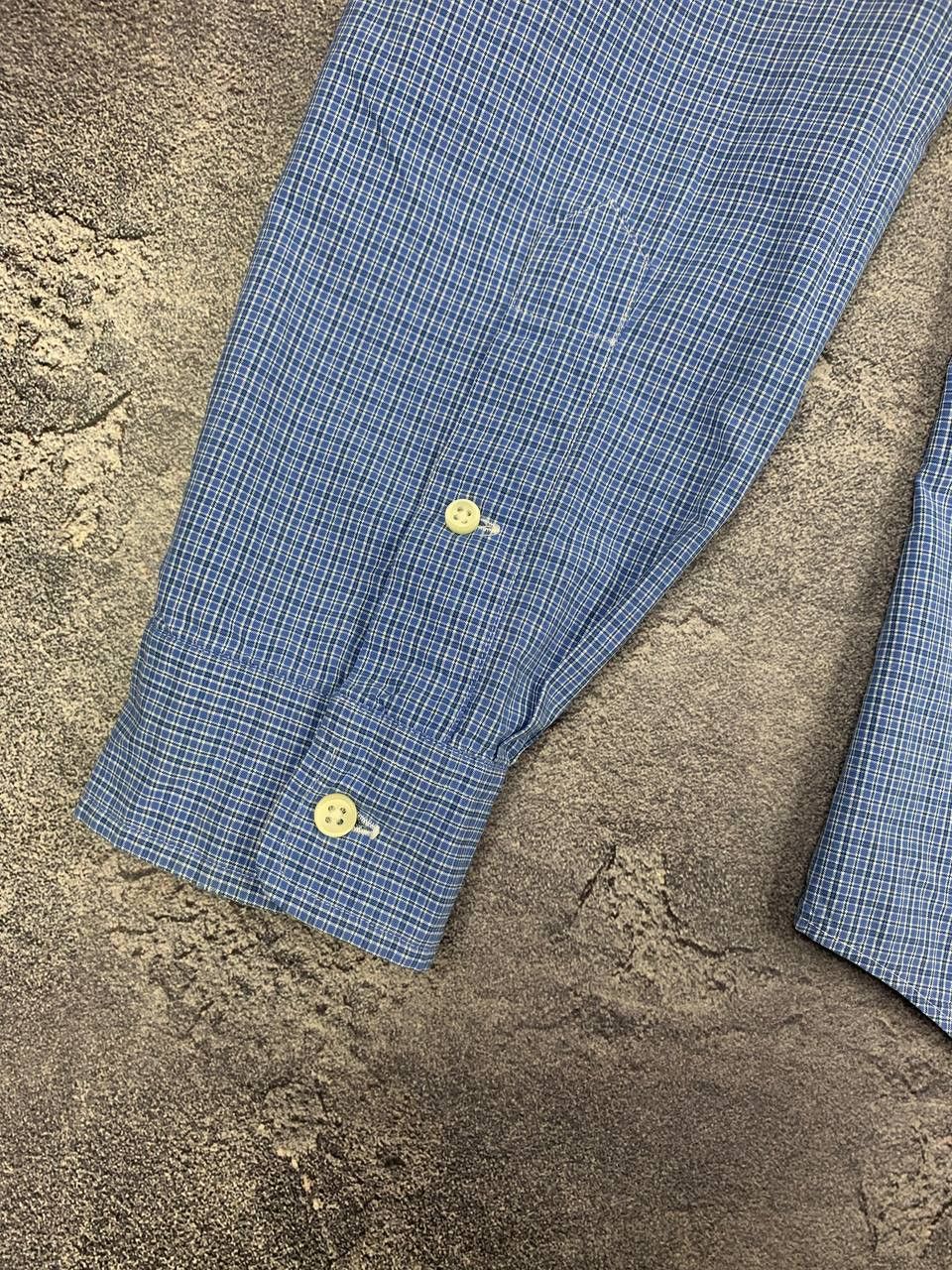 Polo Ralph Lauren Polo Ralph Lauren Men's Blue Check Shirt Button Down Size US L / EU 52-54 / 3 - 11 Thumbnail