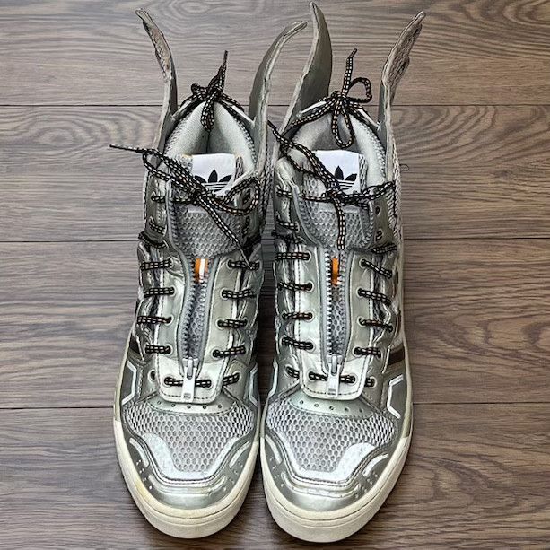 Adidas × Jeremy Scott Adidas x Jeremy Scott Wings 2.0 'Metallic Silver’ Size US 10.5 / EU 43-44 - 4 Thumbnail