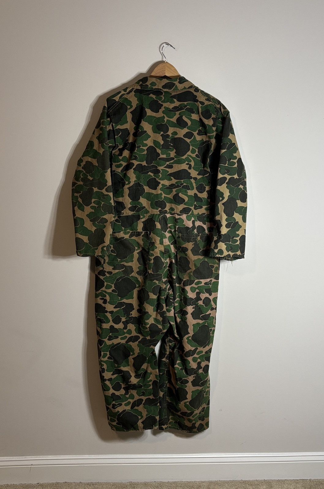 Other Vintage Bullseye Bill Duck Camo Water Repellent Coveralls XL Size US 42 / EU 58 - 6 Thumbnail