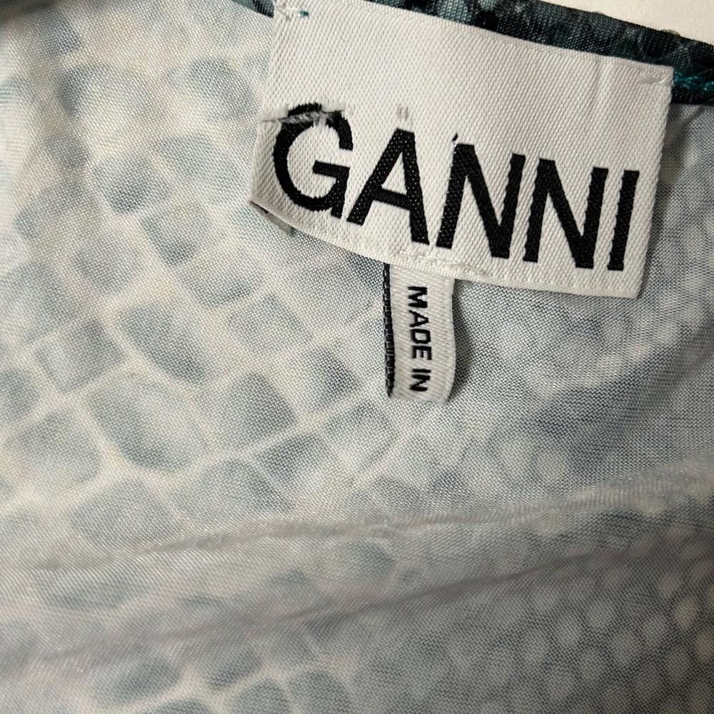 Gianni Valentino GANNI I Snakeskin Print Sparkly Top XS Size XS / US 0-2 / IT 36-38 - 6 Thumbnail