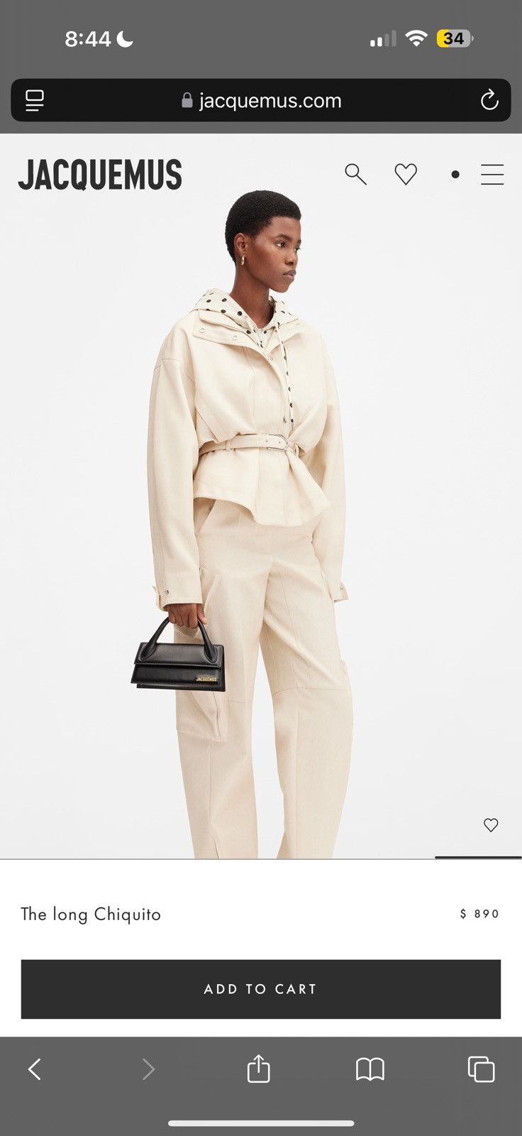 Jacquemus Jacquemus Le chiquito Long top handle bag Size ONE SIZE - 10 Thumbnail