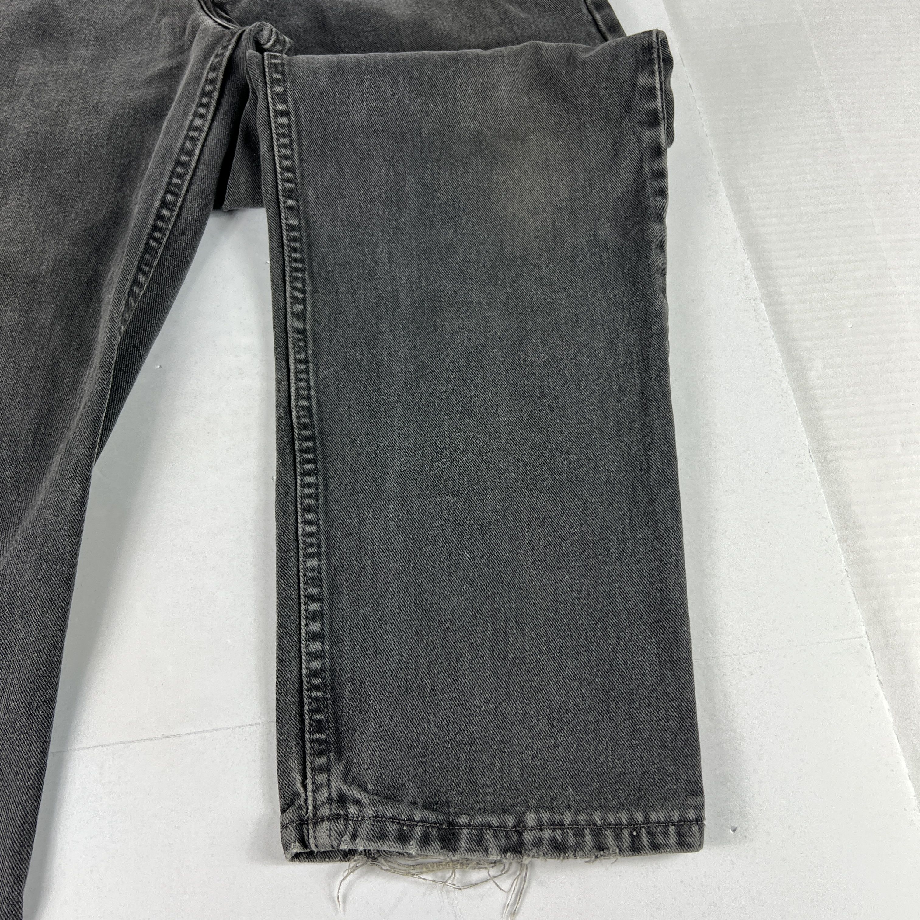 Levi's Y2K Levi's Jeans 550 Relaxed Black Faded Cotton Denim USA Size US 34 / EU 50 - 7 Thumbnail