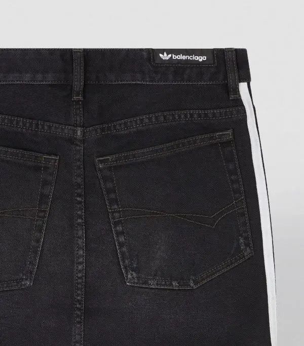 Adidas × Balenciaga o1la1rc1a0924 Mini Skirt in Black/White Size 28" / US 6 / IT 42 - 8 Thumbnail