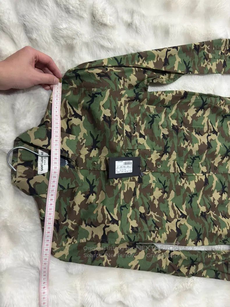 Saint Laurent Paris Saint Laurent Paris Original Camouflage Shirt Size XS / US 0-2 / IT 36-38 - 7 Thumbnail