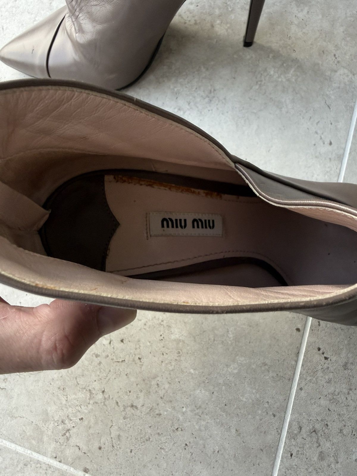 Miu Miu 00s Miu Miu Leather Heels Size US 9 / IT 39 - 9 Thumbnail