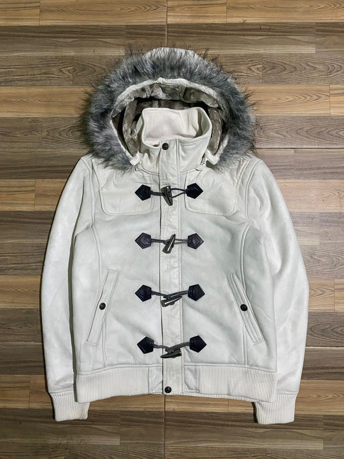 Le Grande Bleu (L.G.B.) Faux Fur Jacket Gothic Punk Japanese Roushatte Size US L / EU 52-54 / 3 - 1 Thumbnail