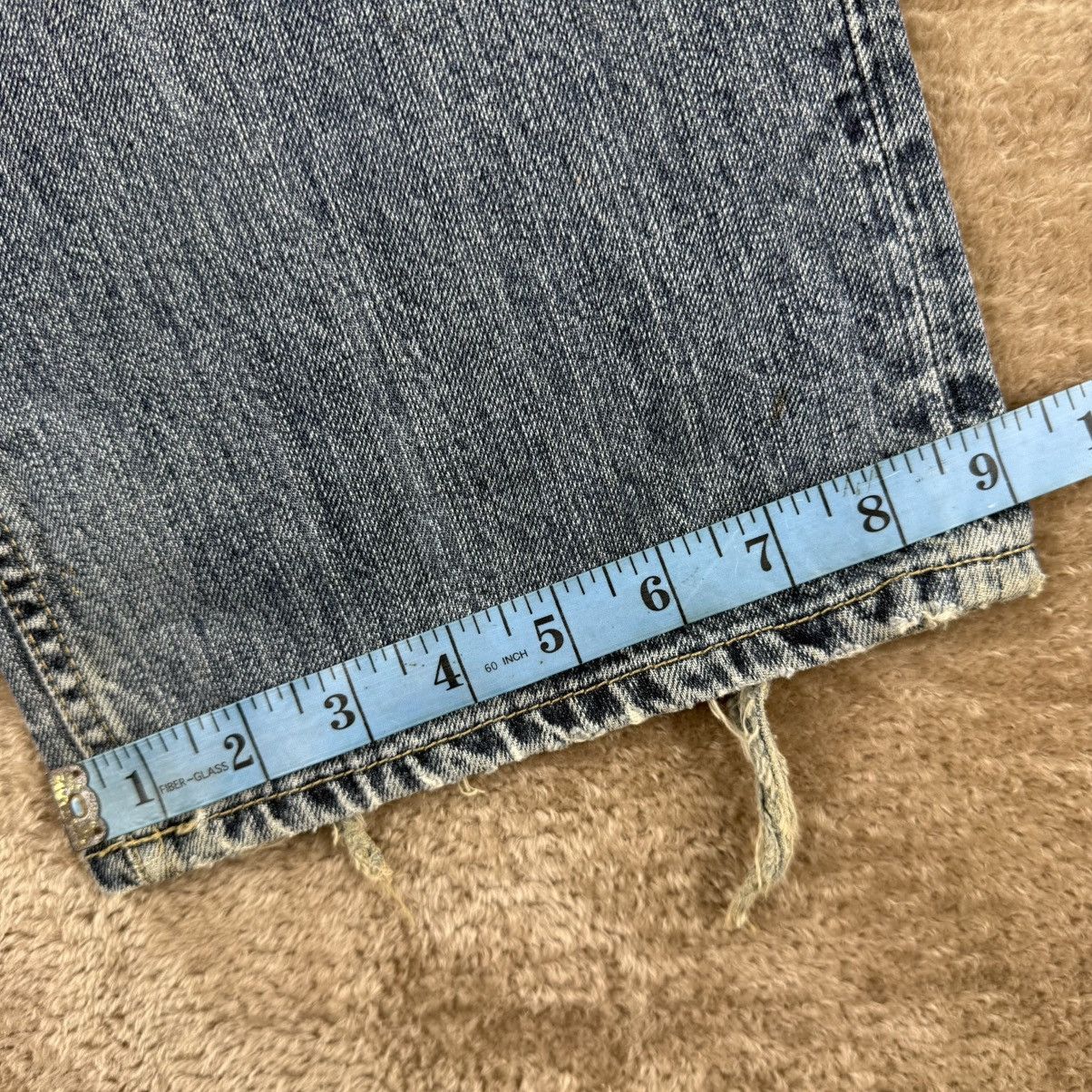 Japanese Brand Vtg art jeans denim sukajan sashiko distressed baggy Size US 31 - 17 Thumbnail