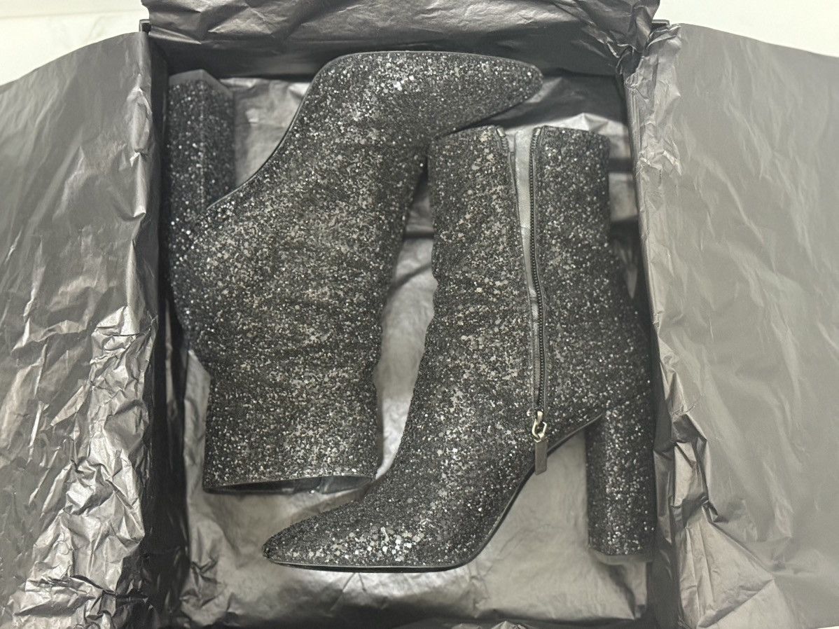 Saint Laurent Paris Saint Laurent Lou Glitter Ankle Boot Size US 9 / IT 39 - 16 Thumbnail