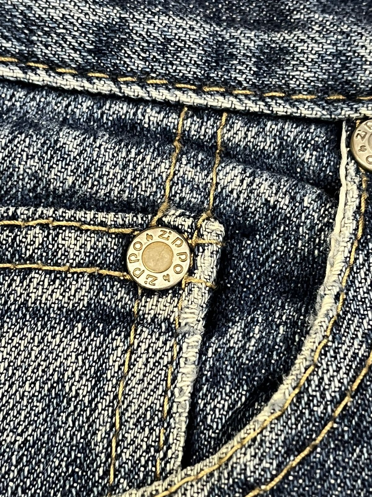 Zippo Vintage Zippo Baggy Distressed Denim Size US 33 - 8 Thumbnail