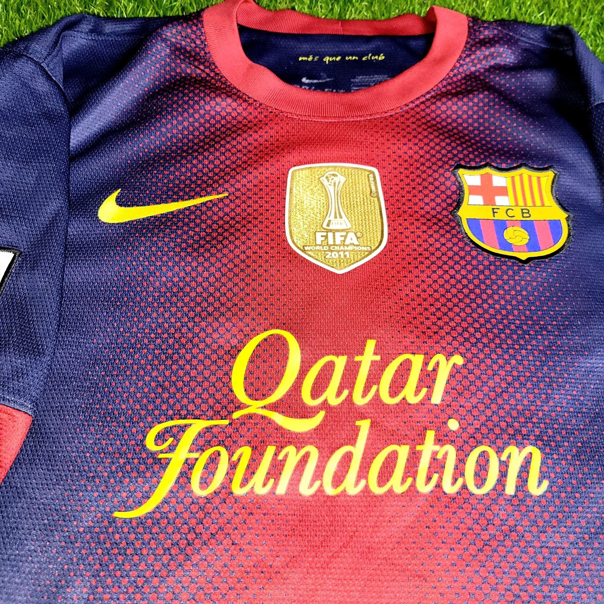 Messi Barcelona 2012 2013 Home Soccer Jersey Shirt L