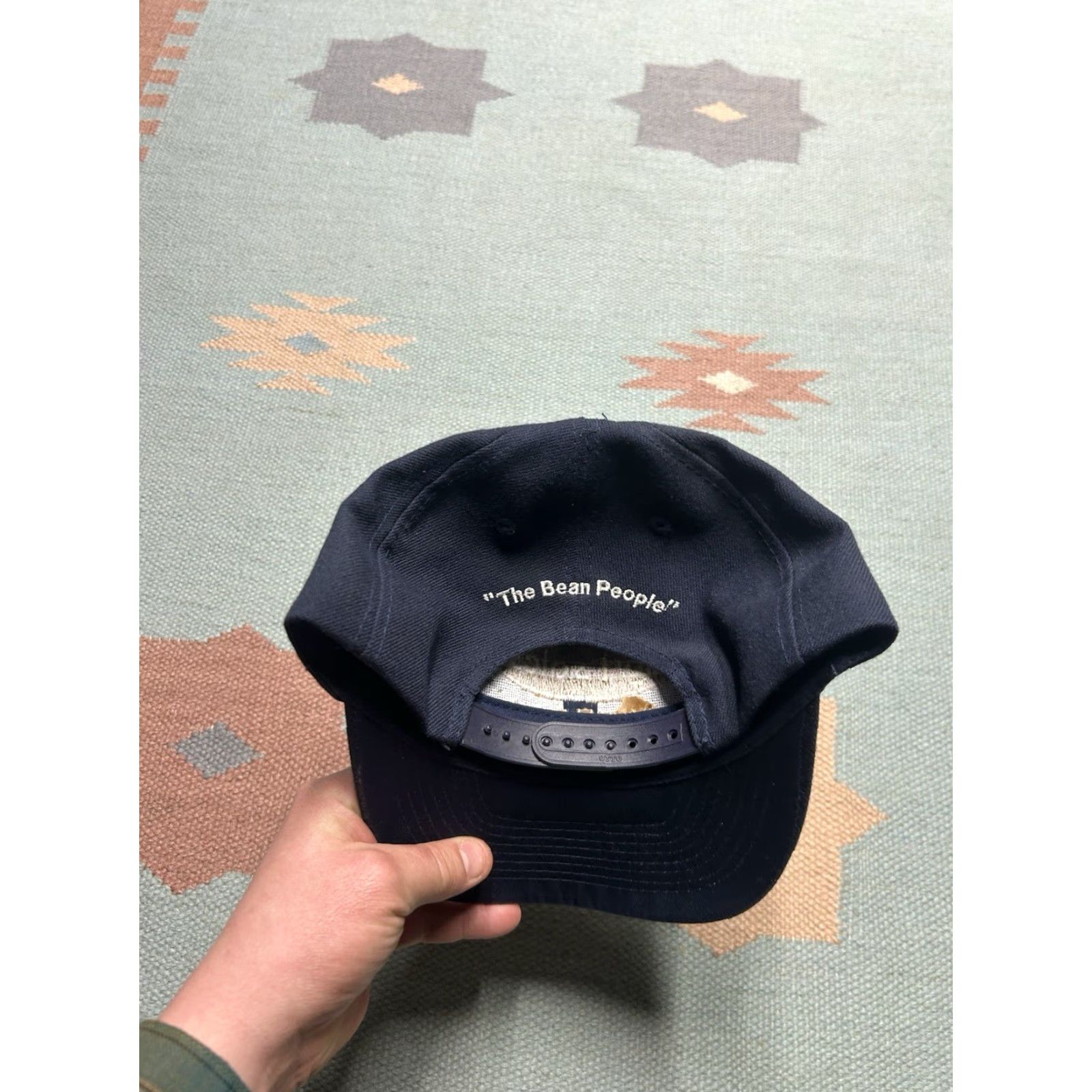 Vintage VINTAGE SnapBack Hat Cap Agri Sales Michigan Bean People Farm Blue Adjustable Mens Size ONE SIZE - 4 Thumbnail